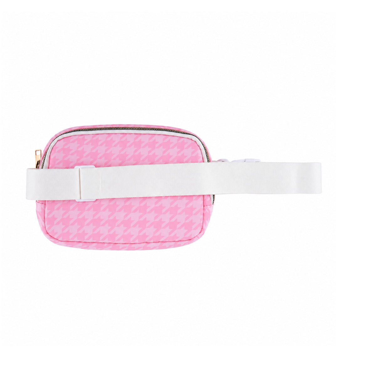 The Writershub Crossbody Belt Bag for Ladies – Stylish Waist Pouch (Pink & Black/White)