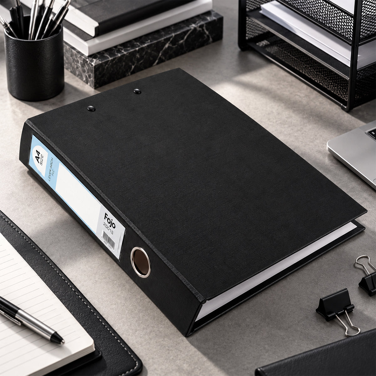 A4 2-in-1 Clipboard & 2D Ring Binder File Folder – Dual Function Document Organizer by The Writershub
