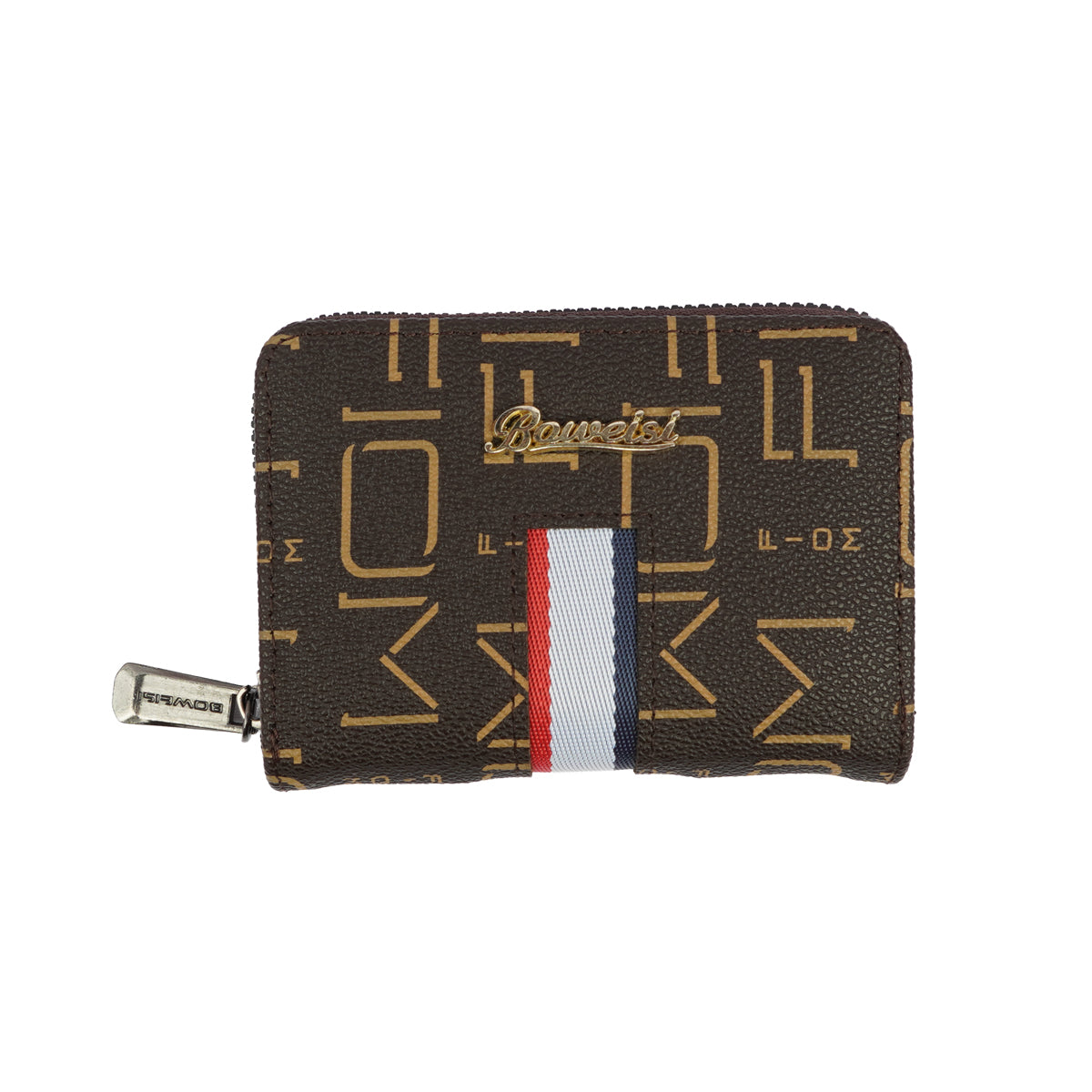Boweisi 2033-4 Designer Leather Wallet – Dark Brown, 11 Card Slots