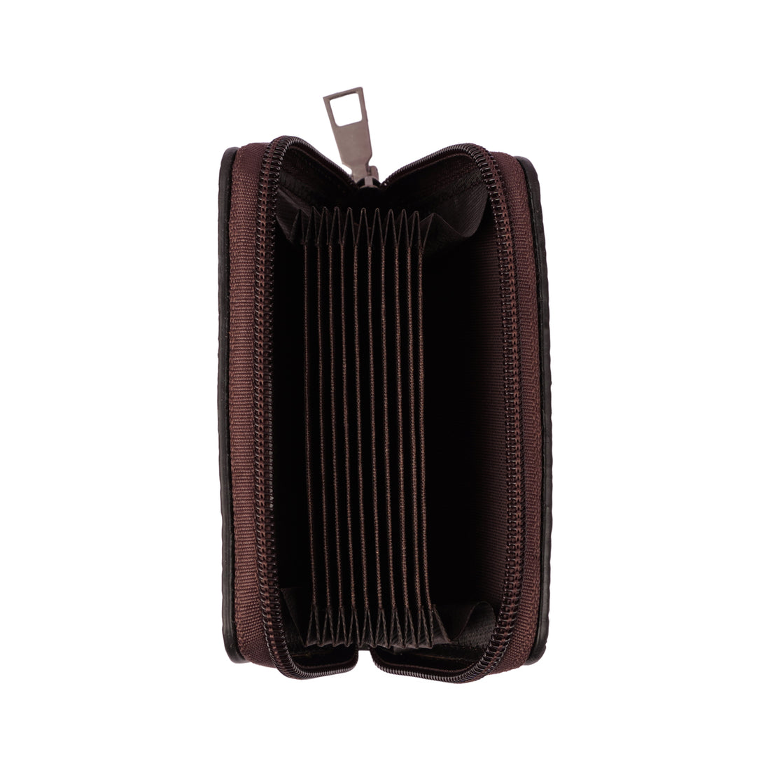 Stylish Black Printed Leather Card Holder – Crocodile Grain Design