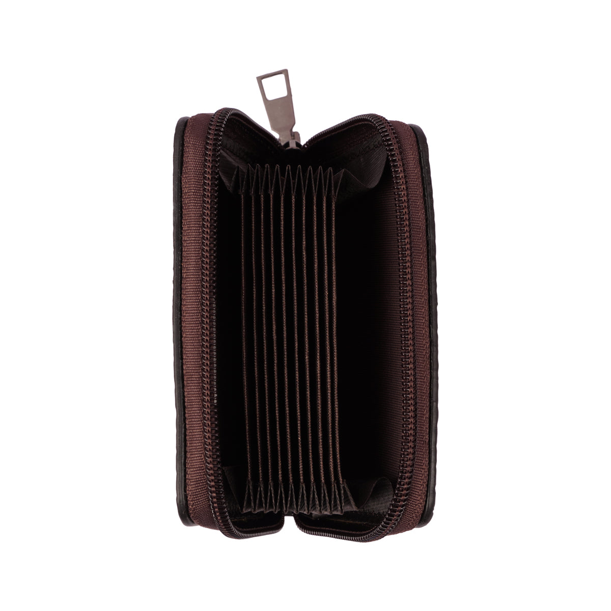 Stylish Black Printed Leather Card Holder – Crocodile Grain Design