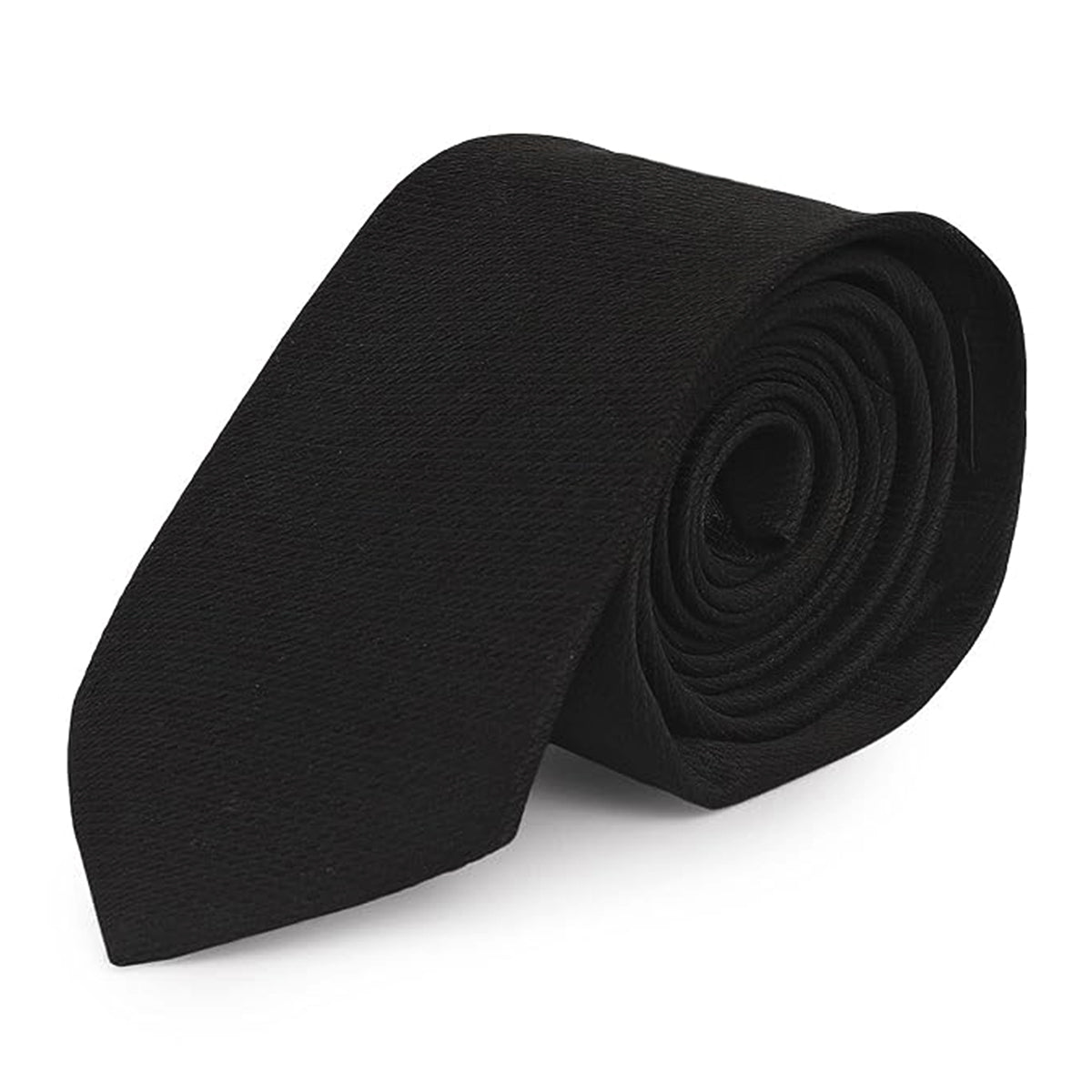 The Writershub Premium Black Paisley Embossed Necktie