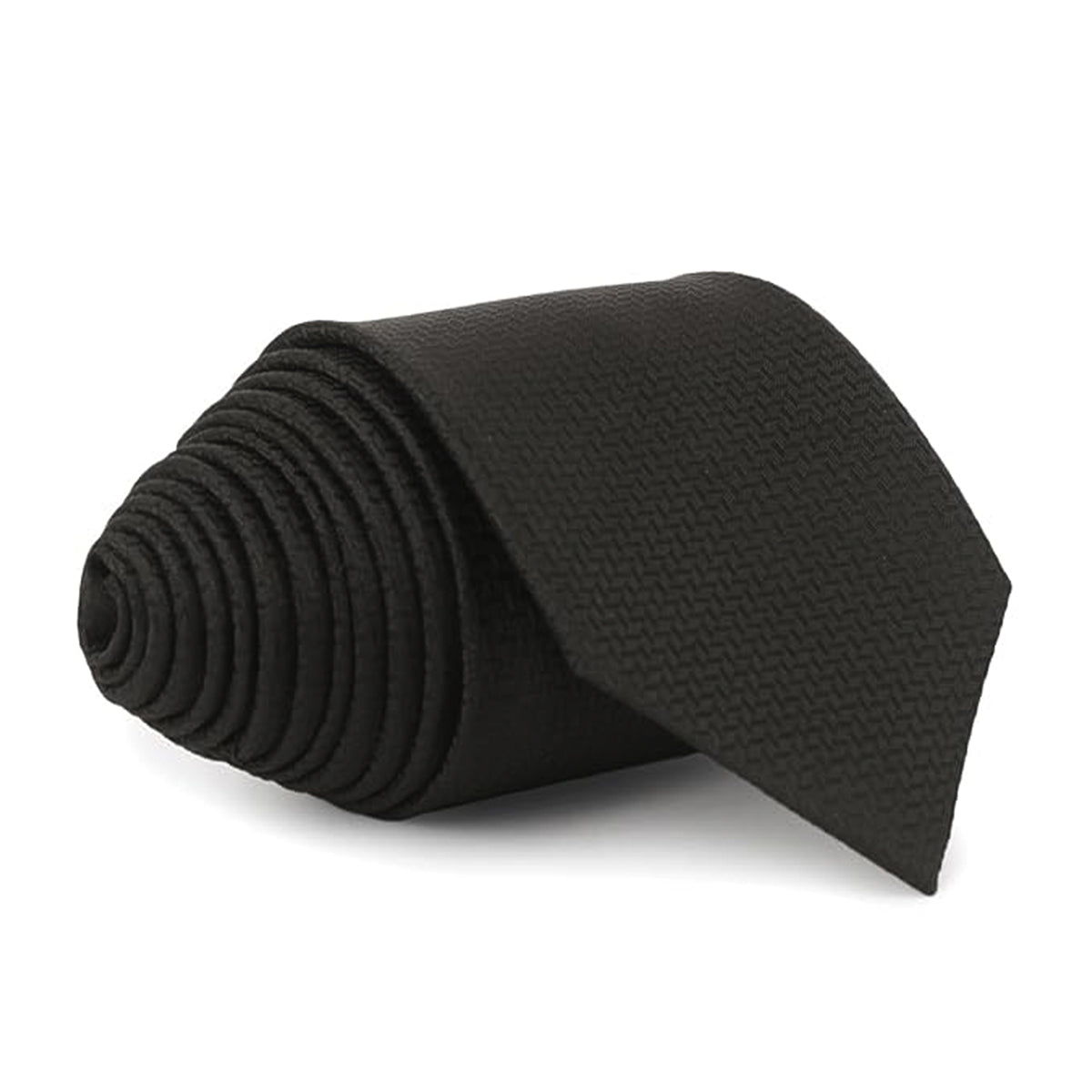 The Writershub Premium Black Paisley Embossed Necktie