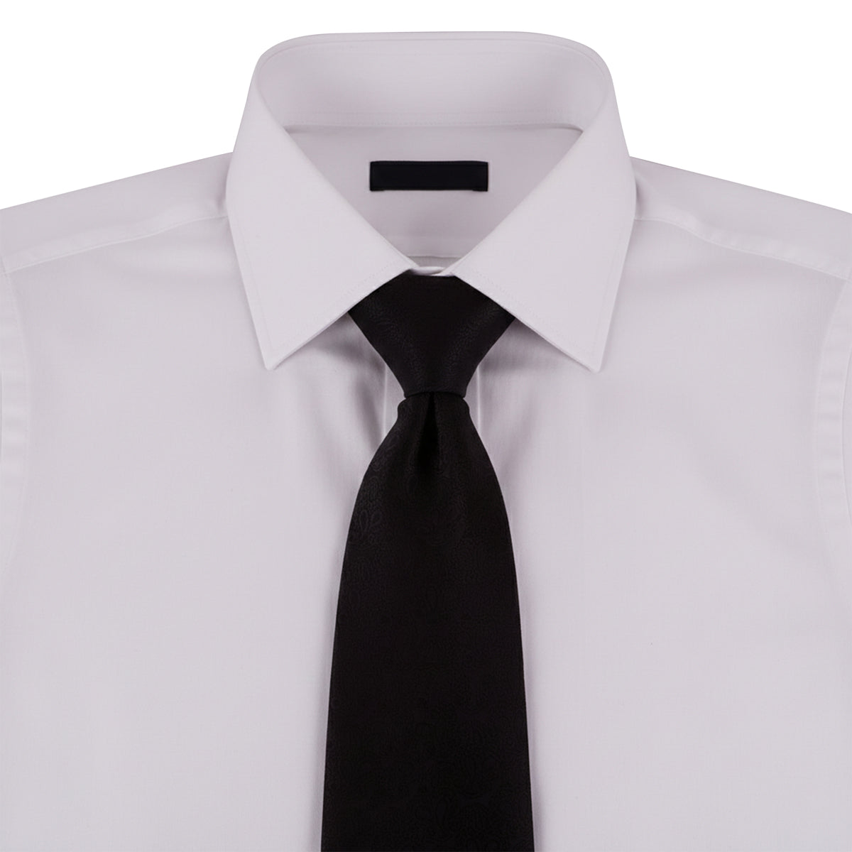 The Writershub Premium Black Paisley Embossed Necktie