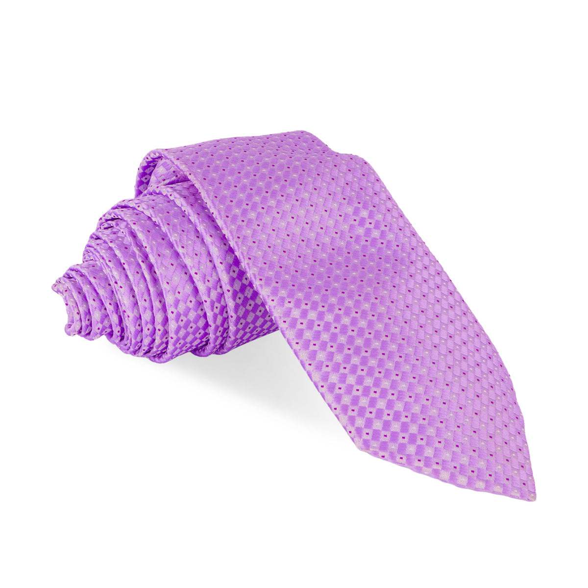 The Writershub Purple Checkered Necktie – Elegant Formal Tie for Men