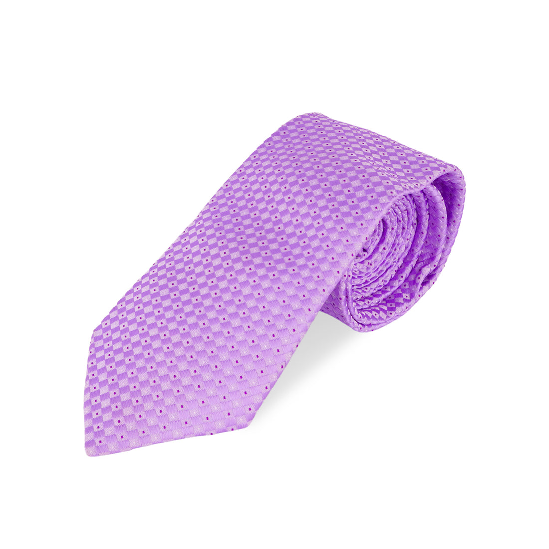 The Writershub Purple Checkered Necktie – Elegant Formal Tie for Men