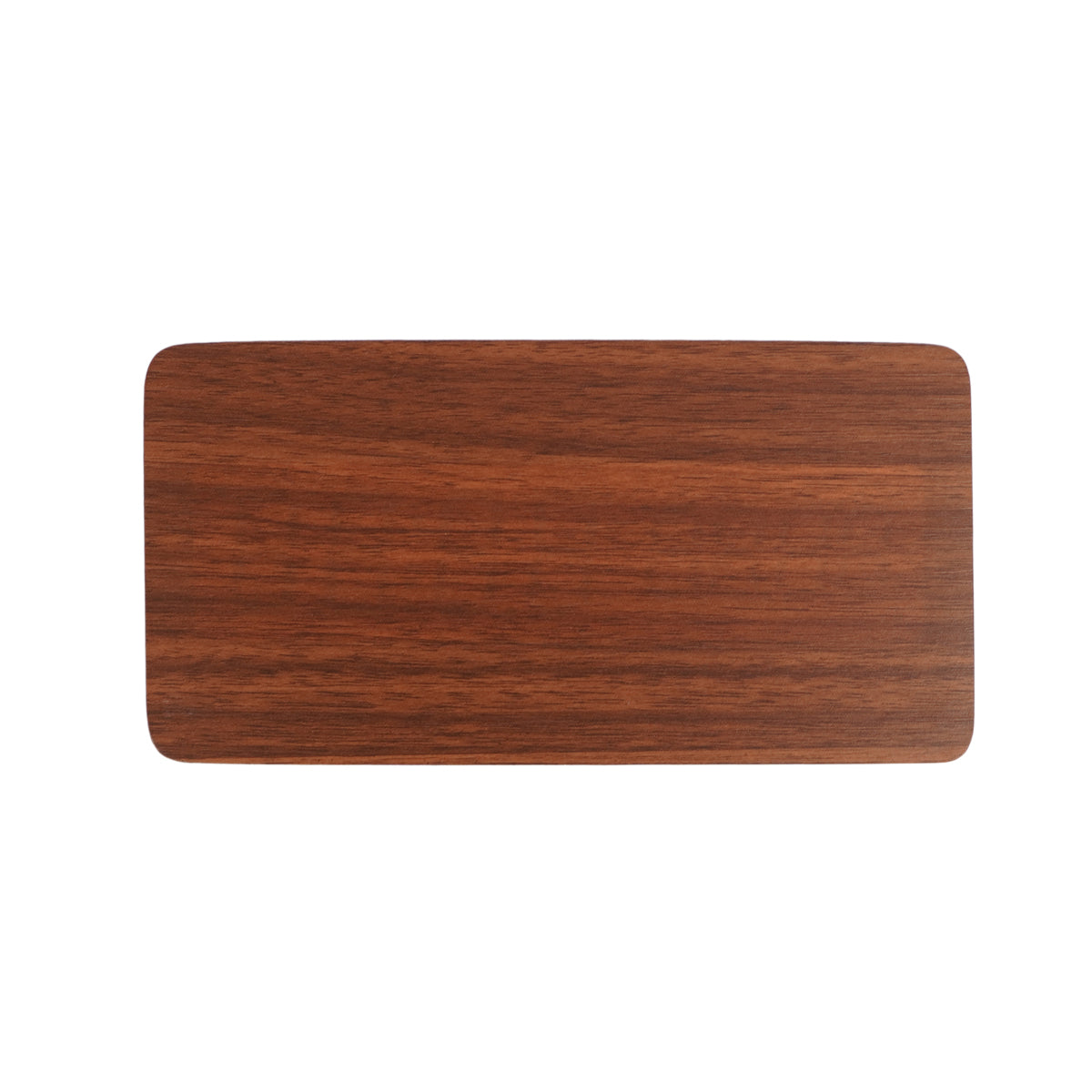 Digital LED Alarm Clock with Wireless Charger – Wooden Desk Clock, Brown