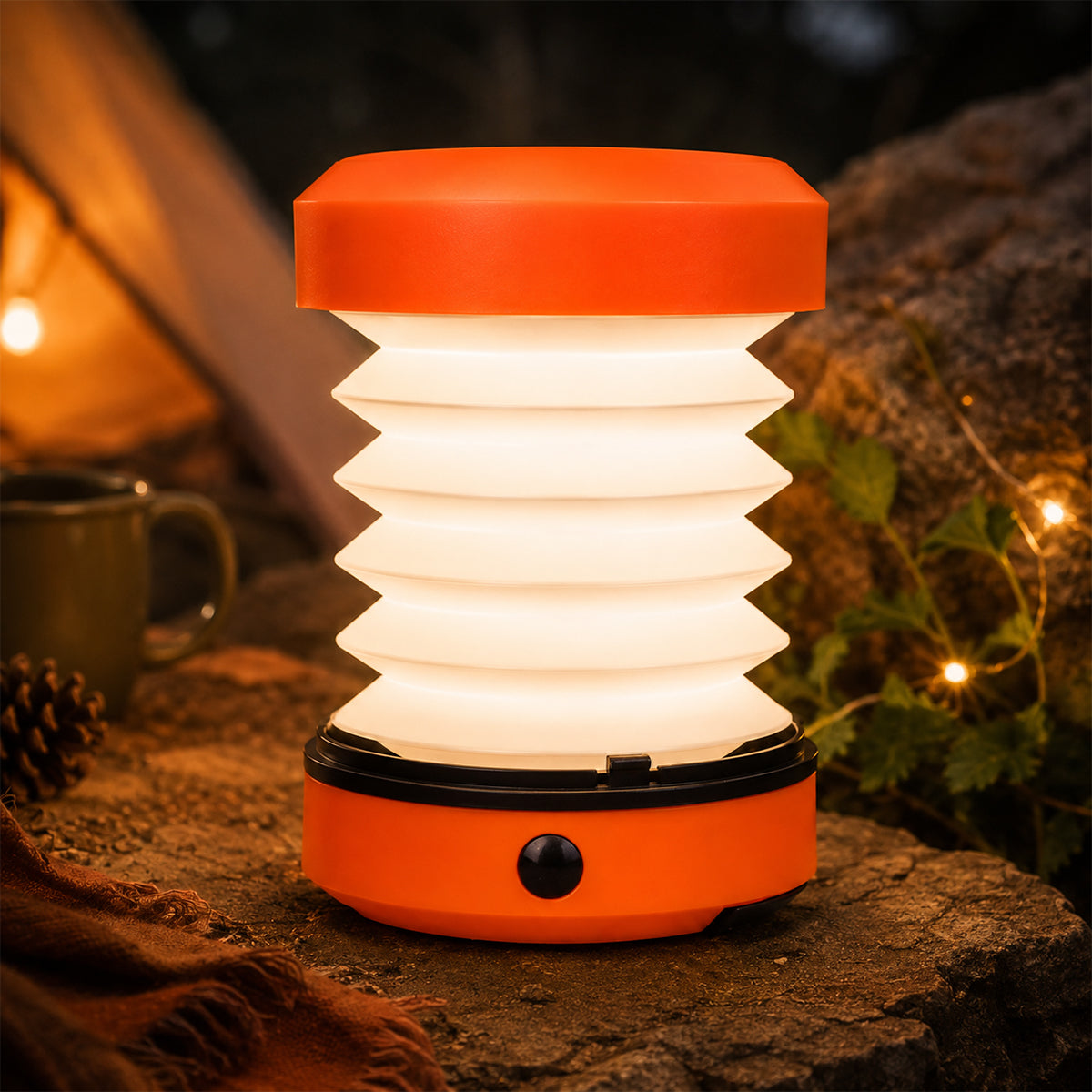 Portable LED Camping Lamp & Tent Light – Rechargeable Outdoor Lantern by The Writershub