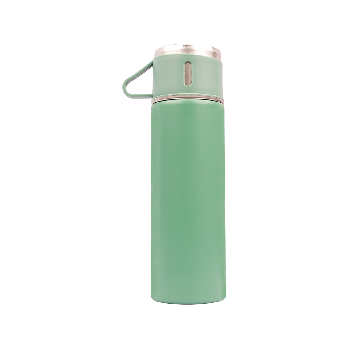 The Writershub Mint Green Premium Vacuum Flask with 3 Mug Set Combo – 500ml