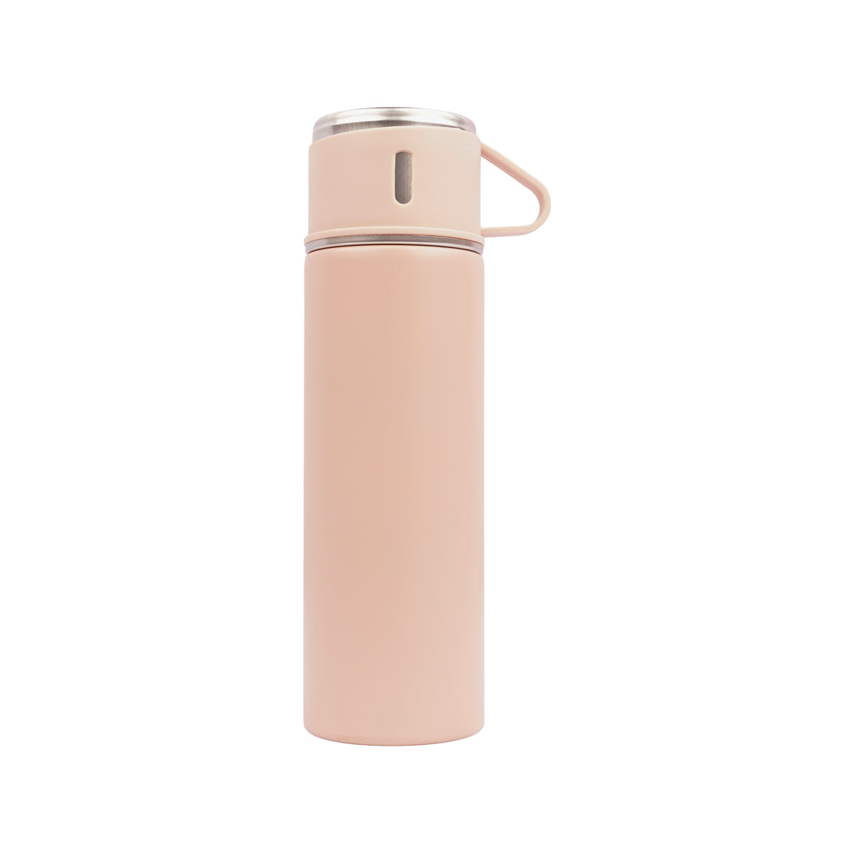 The Writershub Peach Premium Vacuum Flask with 3 Mug Set – 500 ml