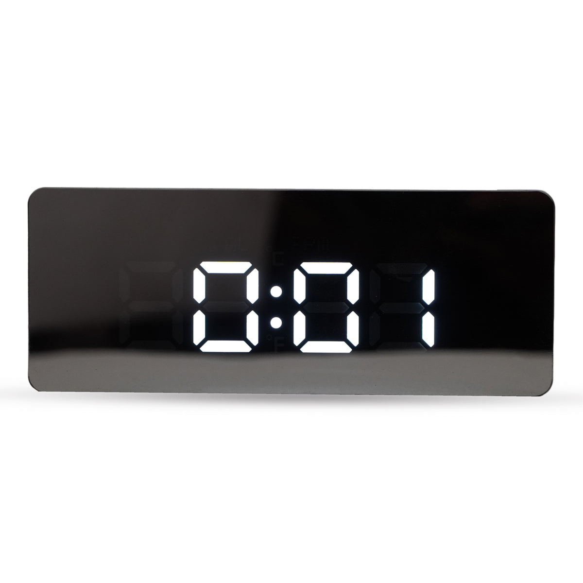 The Writershub LED Mirror Digital Alarm Clock with Temperature Display