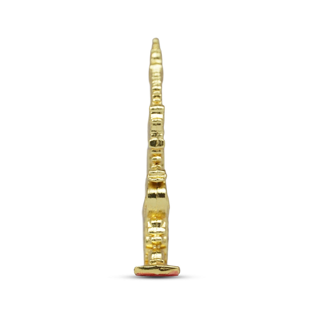 Golden Muruga Vel with Peacock Design – Metal Spiritual Table Décor