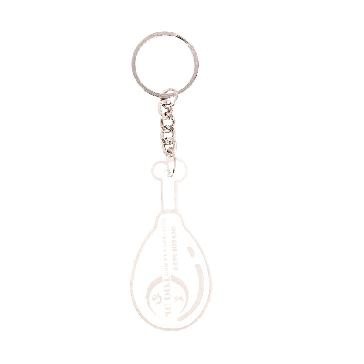 Transparent Acrylic Keychain – Minimalist Clear Key Holder