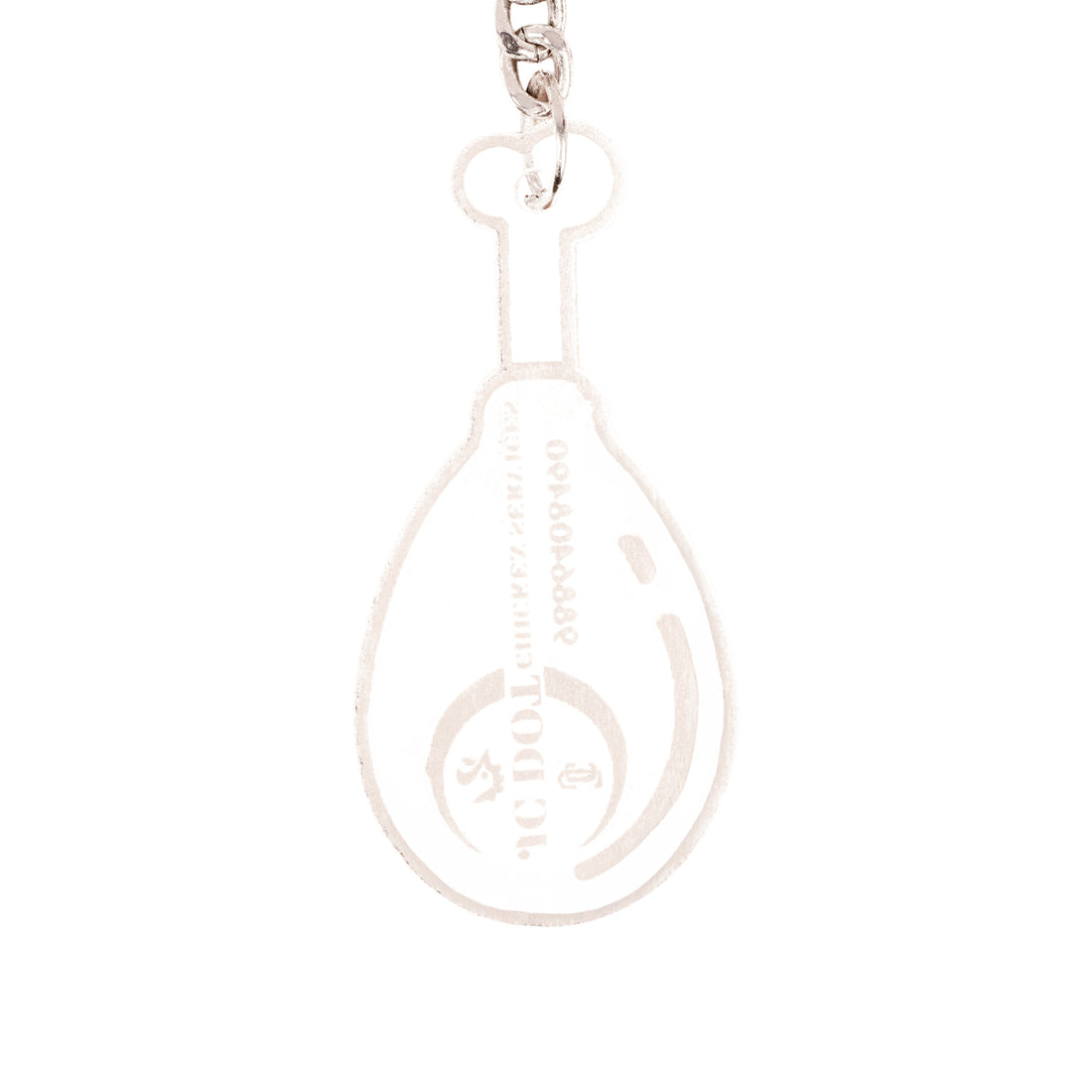Transparent Acrylic Keychain – Minimalist Clear Key Holder