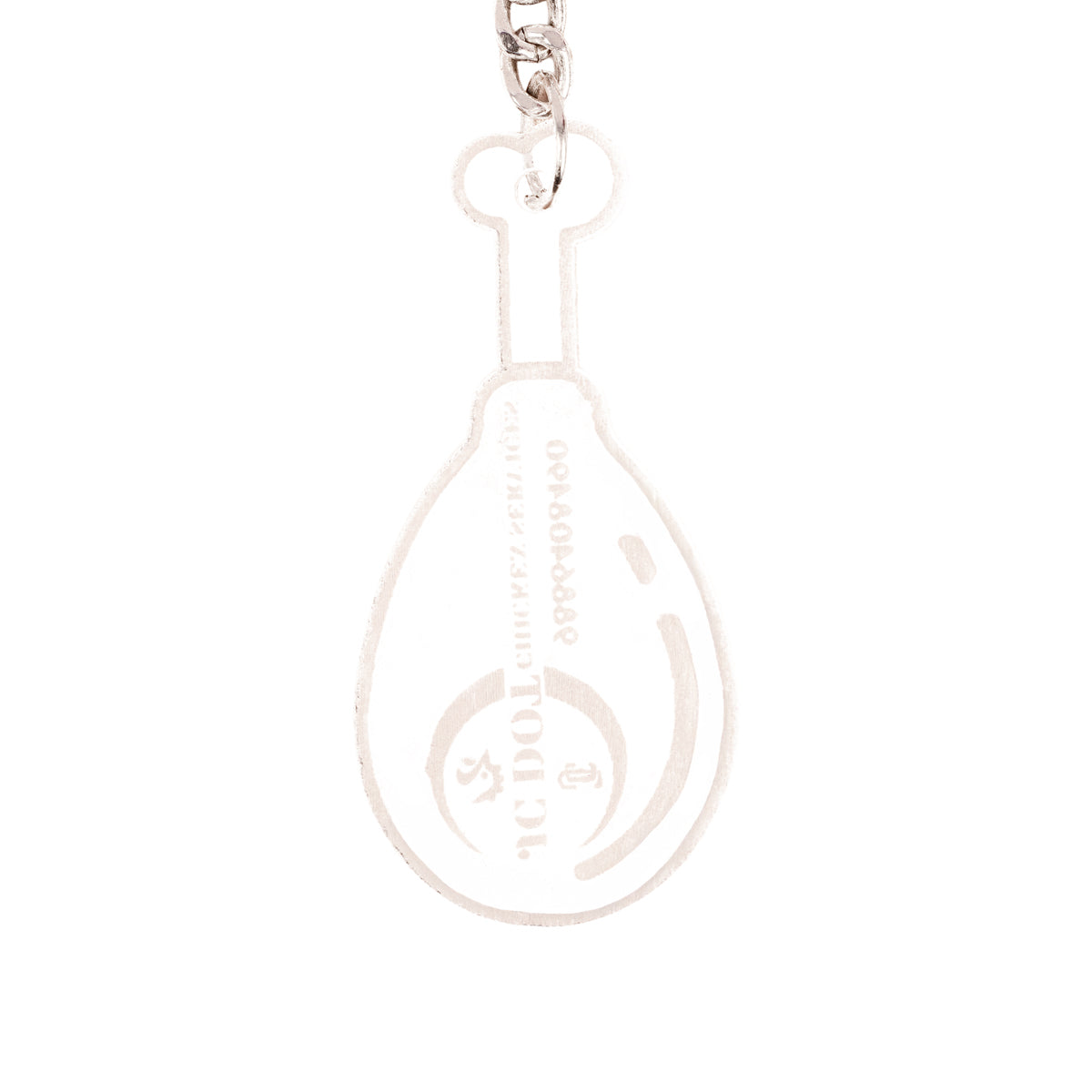 Transparent Acrylic Keychain – Minimalist Clear Key Holder