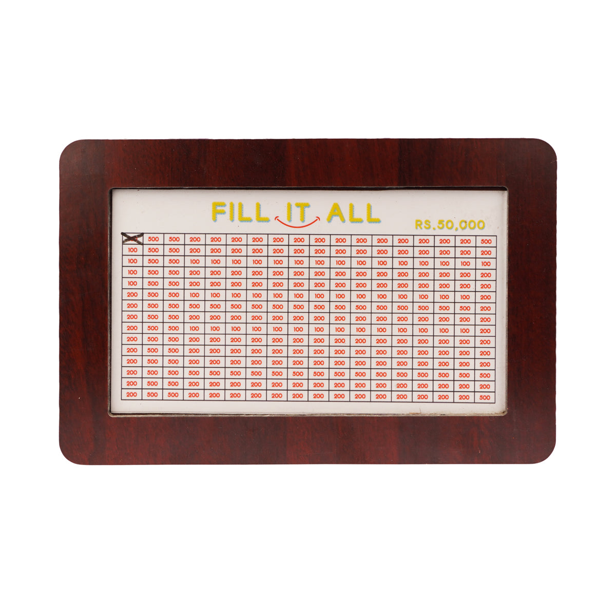 Big Wooden Money Bank – Save Up to Rs. 50,000 | Oak Finish Savings Box