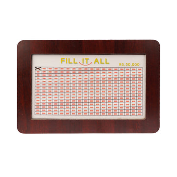 Big Wooden Money Bank – Save Up to Rs. 50,000 | Oak Finish Savings Box