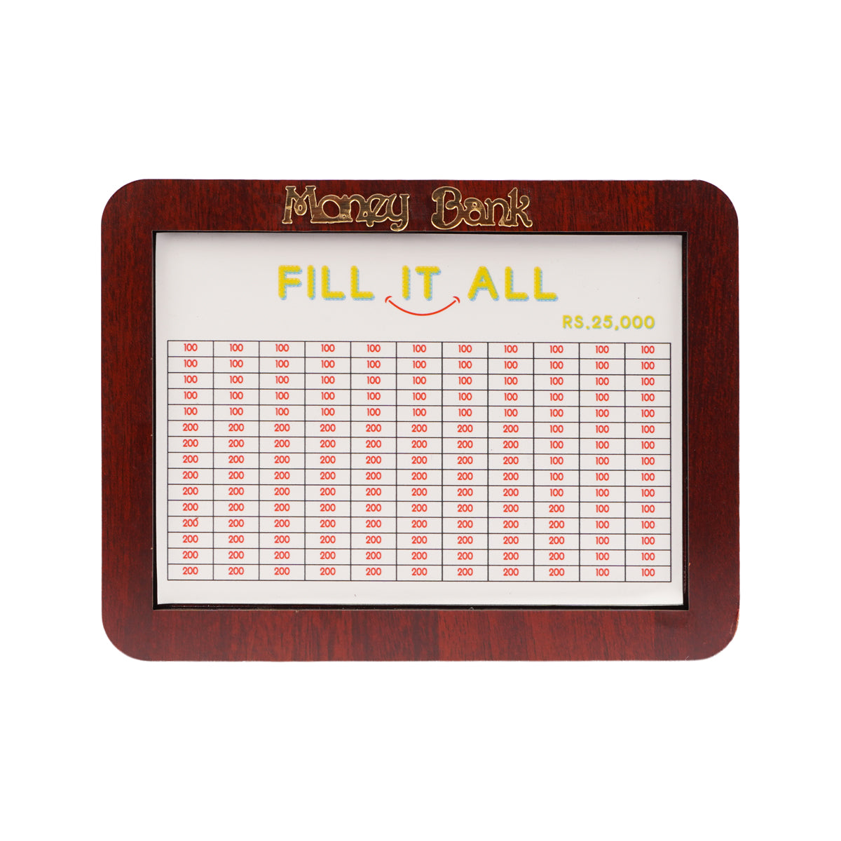Wooden Money Bank – Save Up to Rs. 25,000 | Natural Finish Savings Box