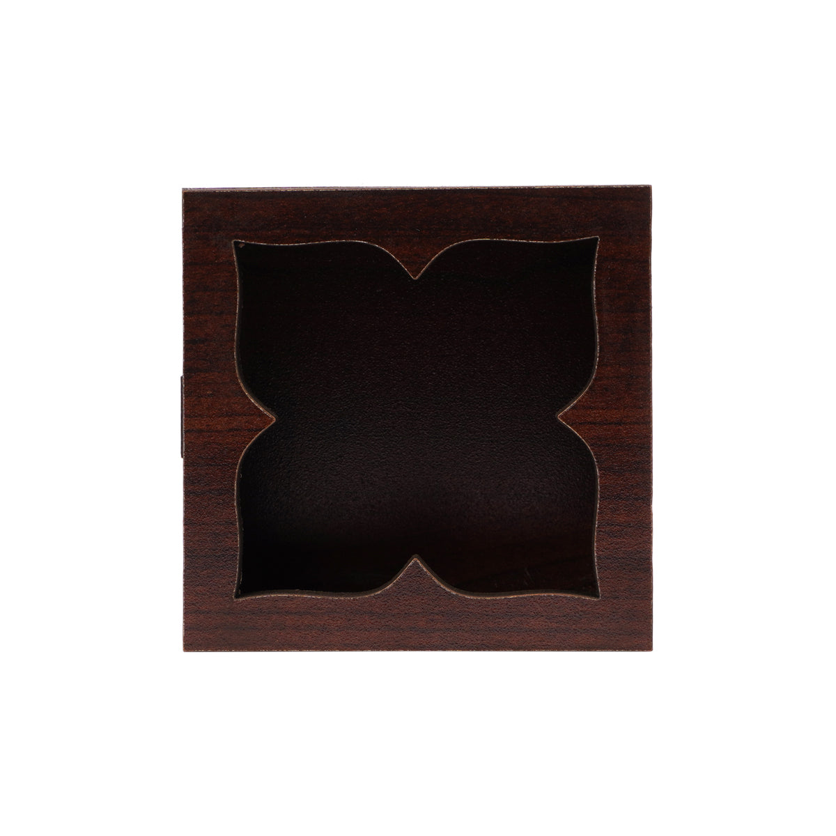The Writershub Handcrafted Wooden Jewellery Box with Carved Floral Lid (Square)