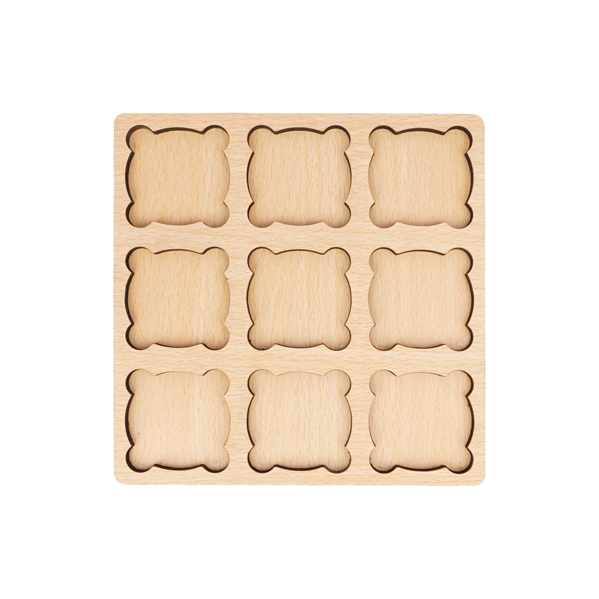 The Writershub Wooden XO Board Game – Classic Tic-Tac-Toe Set