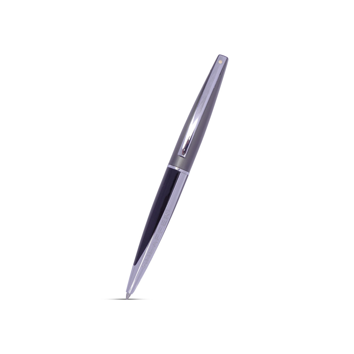 Sheaffer Taranis Glossy Black Grey Ballpoint Pen with Twist Mechanism
