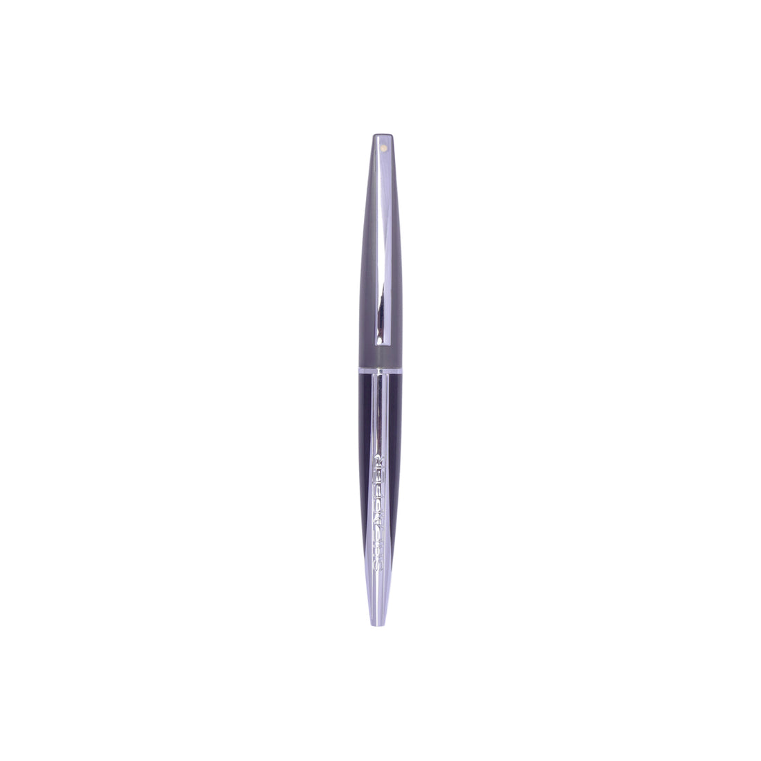 Sheaffer Taranis Glossy Black Grey Ballpoint Pen with Twist Mechanism