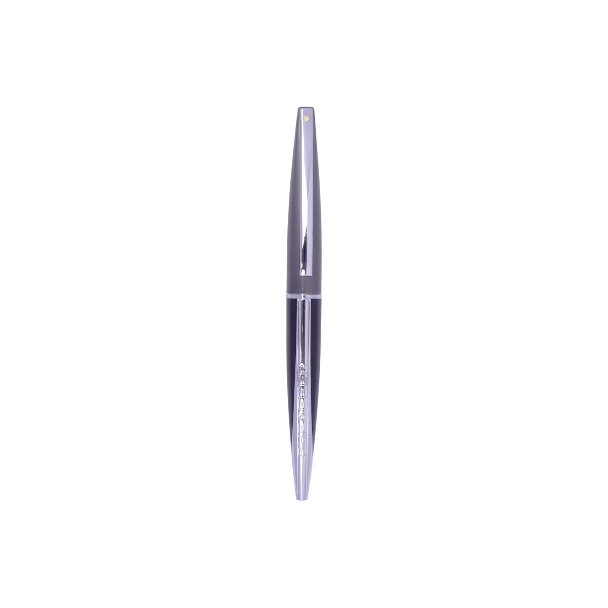 Sheaffer Taranis Glossy Black Grey Ballpoint Pen with Twist Mechanism