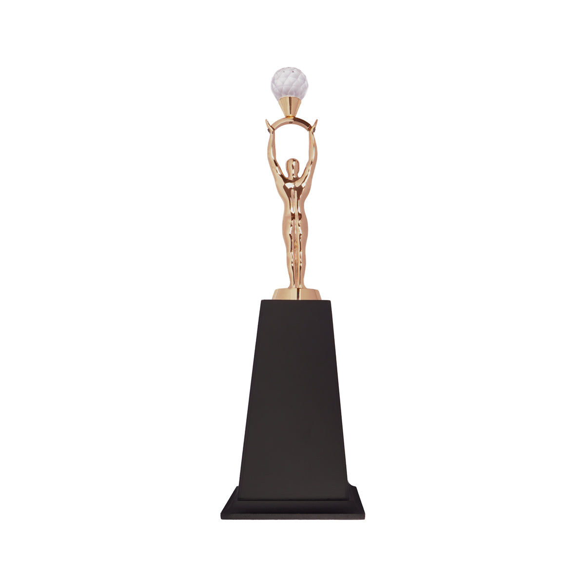 The Writershub Golden Figurine Crystal Diamond Trophy – Premium Corporate Award (32 cm)